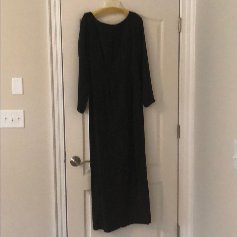 Black full length dress